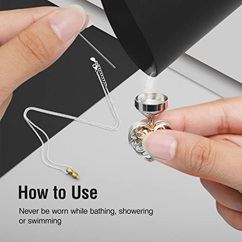 Urn Necklaces for Ashes - 24K Gold Plated Memorial Pendant & 925 Sterling Silver Cremation Jewelry for Human Ashes - Keepsake Necklace for Women to Hold Ashes of Loved Ones with Funnel Filler4