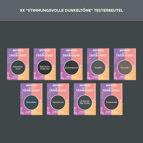 Rust-Oleum Heizkörper Testerbox - Stimmungsvolle Dunkeltöne - Matt