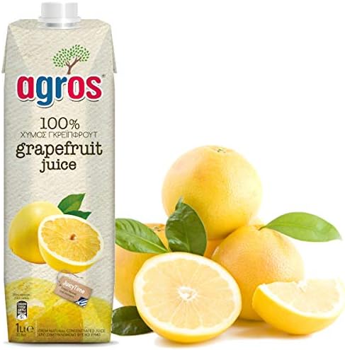Amazon Agros ギリシャ産 グレープフルーツジュース 果汁100 1000ml 12本 無添加 紙パック 業務用 まとめ買い 濃縮還元 12l 天長食品工業 食品 飲料 お酒 通販