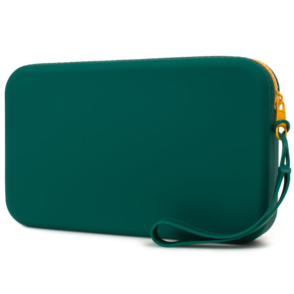 FFpaw Silicone Large Makeup Bag, Travel Toiletry Bag For Women Big Makeup Bag Organizer Portable Cosmetic Bag Zipper Pouch Purse Waterproof Makeup