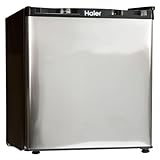 Haier HNSB02SS 1-2/3-Cubic-Foot Freestanding Refrigerator/Freezer, Stainless Steel