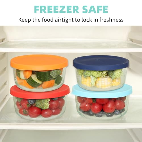 Replacement Lids for Pyrex 7202-PC 1 Cup Silicone Storage Cover Airtight - image 4