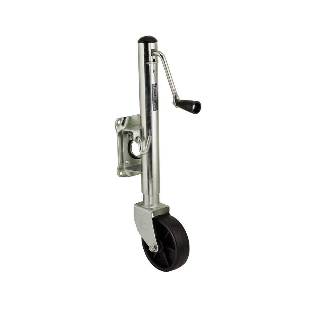 Fulton Bolt On 1200 Lb Marine Swivel Single Wheel Trailer Tongue Jack (2 Pack)