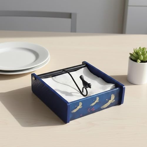 Image of Home Sparkle Napkin Storage - 1 Pack Table Napkin Holder Tray for Indoor & Outdoor Use | Kitchen, Dining, Restaurant & Home Decor