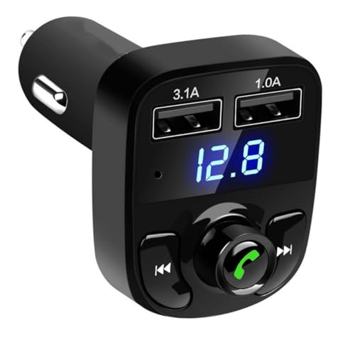 Carregador Veicular Transmissor FM Integrado X8 Turbo Duplo USB Universal com Bluetooth 5.0
