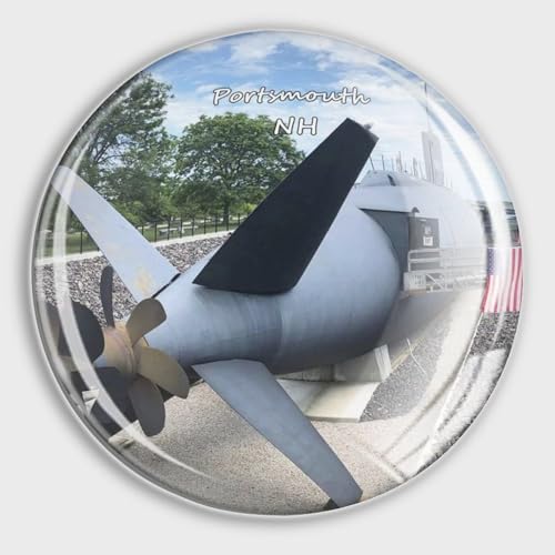 luckluccy Fridge Magnet Portsmouth USS Albacore Museum New Hampshire USA Travel Souvenir Collection for Gift Home Decoration Office Whiteboard