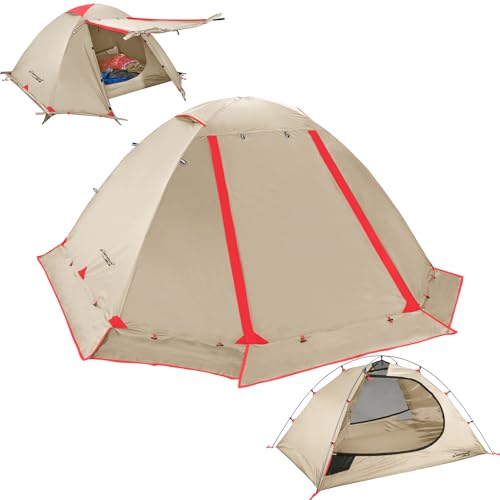 Image of Clostnature 4 Season Backpacking Tent - 1 /2 Person Cold Weather Winter Tent