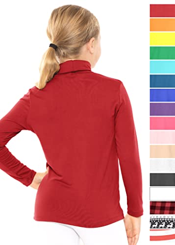 Image of STRETCH IS COMFORT Girl's Oh So Soft Long Sleeve Turtleneck | Youth Size 2-16
