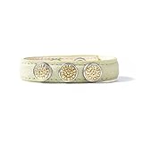 noosa petite ring planet  NOOSA-Amsterdam Petite Leder Armband - Light Green Pastel - Gr. M