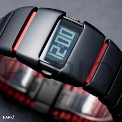 Image of PAPIO Digital Watch with Night Light Function, Pixel Display, Unisex Watch for Men, Boy, Women