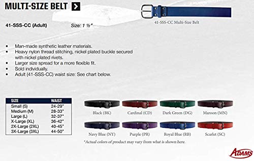 Schutt Sports Synthetic Leather Baseball and Softball Uniform Belt3