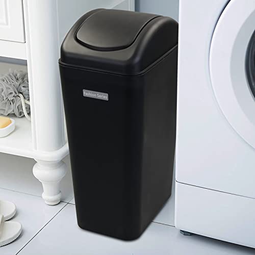 Doryh 12 L Plastic Trash Can, Kitchen Garbage Can With Swing Lid, 2 Packs #TOP4