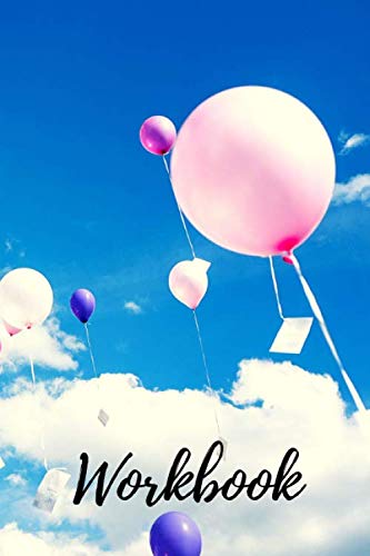 Balloons in the bright clouds workbook: Lined journal Great birthday gift for Women kids activity Premium cover sketchbook notebook diary for writing drawing doodling planning organizing