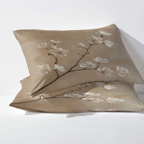 Housse de couette floral 220x240 de qualité supérieure en microfibre douce texturée - 4