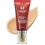 MISSHA M Perfect Cover BB Cream No.25 Warm beige for Light/Medium with Neutral Skin Tone SPF 42 PA +++ 1.69 Fl Oz - Tinted Moisturizer for face with SPF