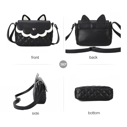 Gladdon Teen Girls Crossbody Bag Cute Cat Wallet for Girl Birthday Gifts Purses3