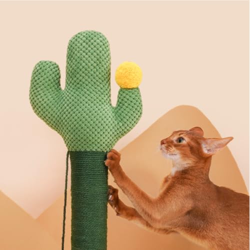 Rascador para gatos ZEZE cactus desierto 25 pulgadas miniatura 2