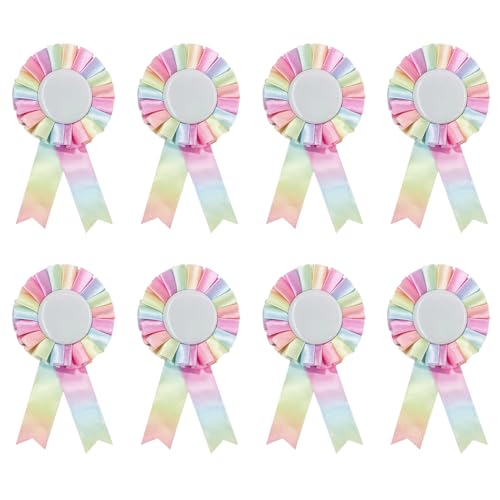 Paquete De 8 Insignias Coloridas, Insignias De Ganador, Insignias De Boda, Insignias De Graduación, Insignias Multifuncionales, Suministros Para Fiestas