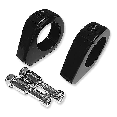 MT299-002- Fork Clamp Turn signal Clamps Compatible with Harley Softail Mount Bracket 39mm Fork BLACK