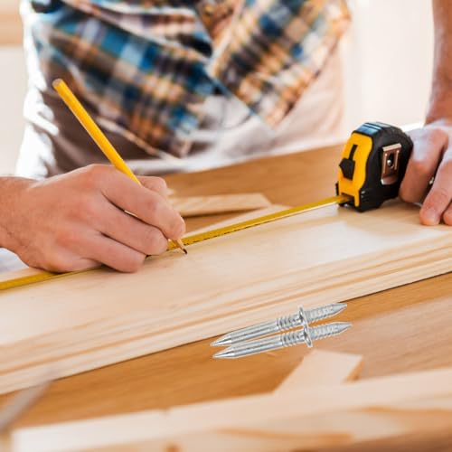 Image of ARTIBETTER 1set Double- Skirting Seamless Nails for Picture Hanging High-Strength Woodworking Fasteners with Installation Sleeve Tool for Home Decor and Projects