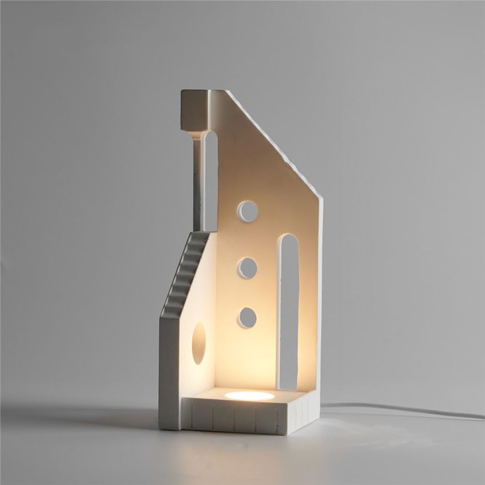 Lampe d'ambiance créative de bureau et luminaire suspendu pour table de nuit en plâtre