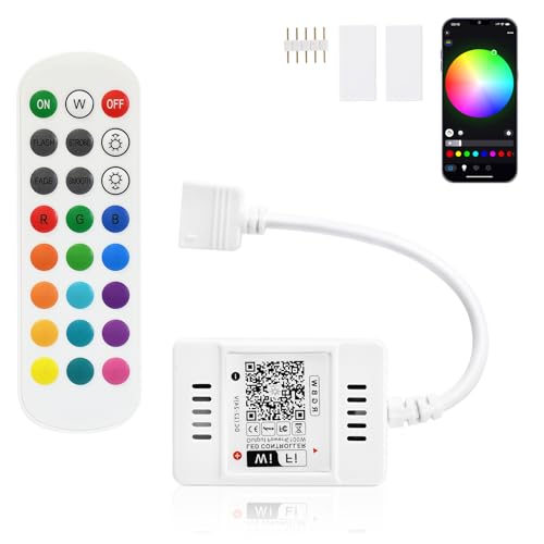 Passa liberamente tramite telefono dalla modalità stand-alone a quella online. Il telecomando a distanza può raggiungere i 50 metri; la luminosità, la velocità di intermittenza, gli effetti che cambiano colore possono essere regolati con il cellulare o con il controller a raggi infrarossi.