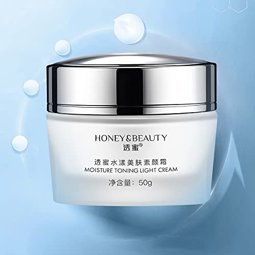 Honey & Beauty Moisture Toning Light Cream - Hydrating Beauty Face Cream, Moisturizing Tone Up Cream, Concealer Nude Makeup Cream (1Pcs) #TOP5