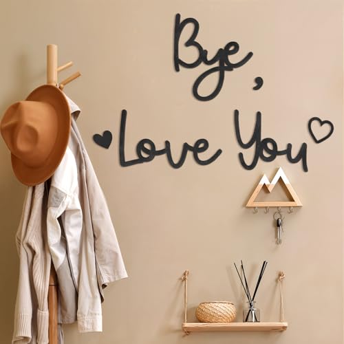 Cartel de madera Love You Bye Decoración de pared Bohemia miniatura 4