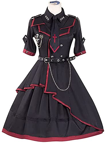 Amazon.co.jp: ロリータ Lolita ワンピース ゴスロリ 軍服 ミリタリー  
