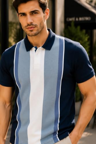 Image of GODFREY Half Cotton Polo T Shirt for Man with Pocket - Regular Fit Mens Collar Tshirt