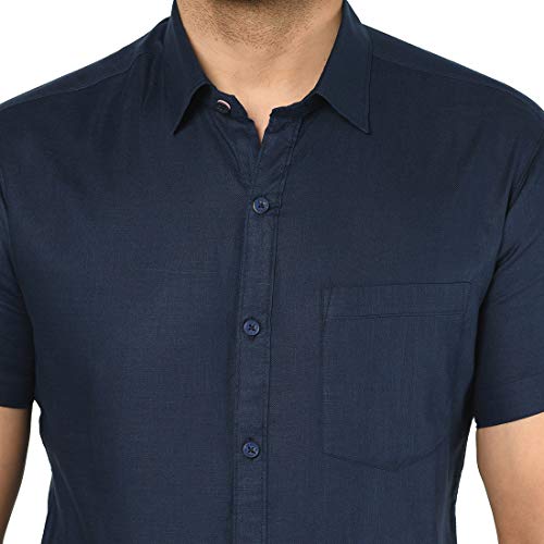 Image of Men Solid Slim Fit Shirt