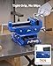 VEVOR Cross Slide Drill Press Vise, 4 Inch Jaw Width, 2 Way X-Y Axis Bench Vise, 3.5 Inch Max Jaw Opening, Heavy Duty Cast Iron, Workbench Vice Clamp, for Woodworking Drilling CNC Milling Machine
