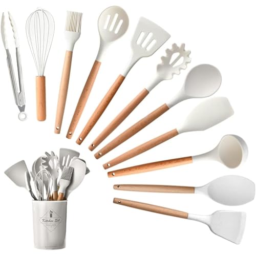Utensilios De Cocina, Kitchen WYRVOX Utensilios de Cocina - Utensilios de Cocina de Silicona,juego de utensilios de cocina,cucharas cocina,espatula cocina,palas de silicona para...