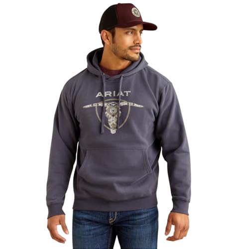 ARIAT mens Southwestern Longhorn Hoodie