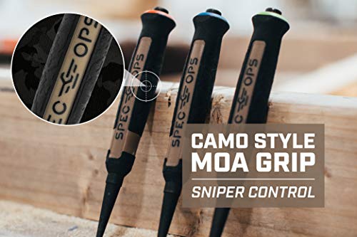 Spec Ops Ferramentas para perfurar unhas, ponta de 1/40.6 cm, aço de alto carbono, 3% doado a vetera