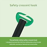 Littlesgo IFix Booster Seat, i-Size ISOFIX Car Seat, for Child from 125-150cm (3-12 Years, Group 2/3), Portable, Triple Foam Layers for Comfortable Travel, ECE R129, Grey-Darkgrey, 1 Pack - Image 6