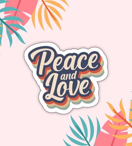 Image of Gift Me Bazar Wooden Fridge Magnet for Refrigerator Stylish | Decorative Items for Kitchen | Magnet for Almirah | Washing Machine | Indian Souvenir Gift Items (Peace & Love)