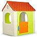 FEBER- Fantasy House, casetta per bambini con porta apribile, per giocare in casa o all'aperto, multicolore, resistente e facile da montare, per bambini/e da 2 a 6 anni, 800010237