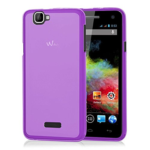 VCOMP® Housse Etui Coque Silicone Gel pour Wiko Rainbow 4G - Violet