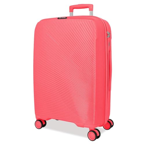 Women's Large Suitcase, Pink, One Size