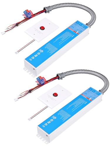 Image of LEONLITE 30W LED Emergency Driver, 100-347VAC Input, 170VDC Output, UL & FCC Listed, Emergency Driver with Battery Backup, Fit for 0-10V Dimmable LED Fixture up to 250W, 90min Power Supply, Pack of 2