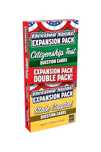 Semper Smart Games Election Night! Game Expansion Cards Double Pack: for Use with Election Night Game to Make Learning U.S. Civics and State Capitals Fun