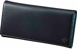 DimMoire ブラック 二つ折り財布 二つ折り財布 Wホック ハート 裏地トロッター柄 レザー ブラック