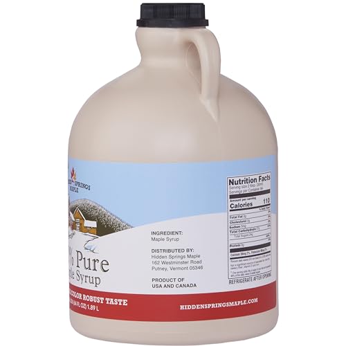 Hidden Springs Maple ANICEMOON Dark Half Gallon 100% Pure Maple Syrup Usa/Can thumb #2