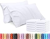 Utopia Bedding Queen Pillow Cases - 12 Pack - Envelope Closure - Soft Brushed Microfiber Fabric - Shrinkage and Fade Resistant Pillow Covers Queen Size 20 X 30 Inches (Queen, White)