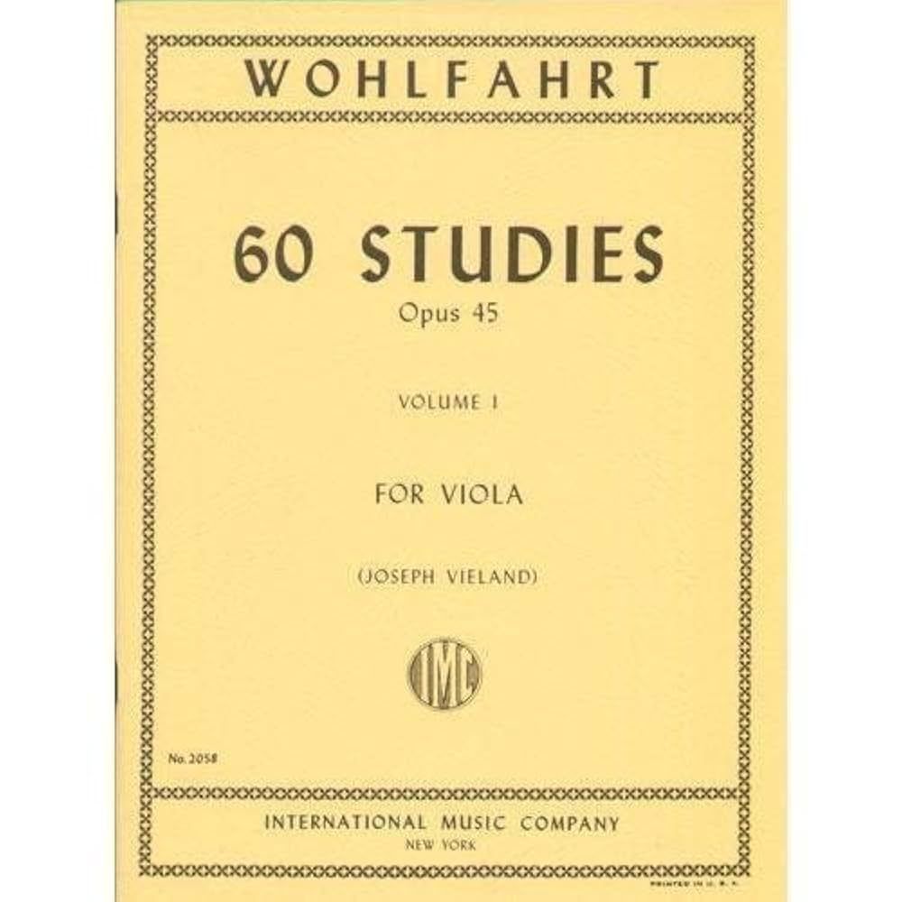 Amazon.com: Wohlfahrt Franz 60 Studies, Op. 45: Volume 1