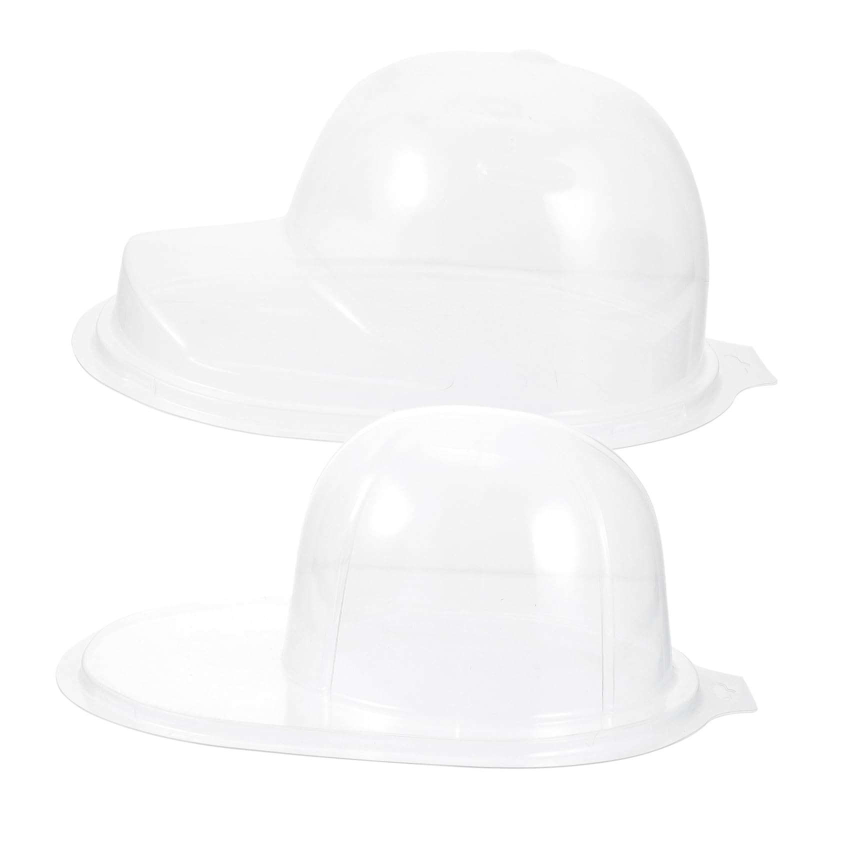 6 Piezas Caja De Almacenaje Organizador De Gorras Titular De La Gorra De Béisbol Soporte De Gorras De Béisbol Estante De Exhibición Del Casco Secadora Cajas El Plastico Transparent