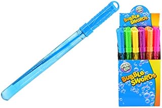 24 x Bubble Swords Stick Wand Assorted Colours 120ml Party Summer Fillers Toys- Wholesale Box