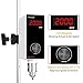 4E's USA Lab Overhead Stirrer - 20 Liter, 10000 mPas, 50~2000 RPM Variable Speed with Stand and Stirring Rod, LED Lab Stirrer Mixer with Safety Sensors and Go-Through Design for Easy Rod Adjustment