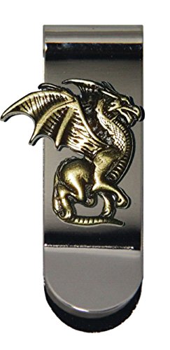 Custom Gold Dragon Money Clip